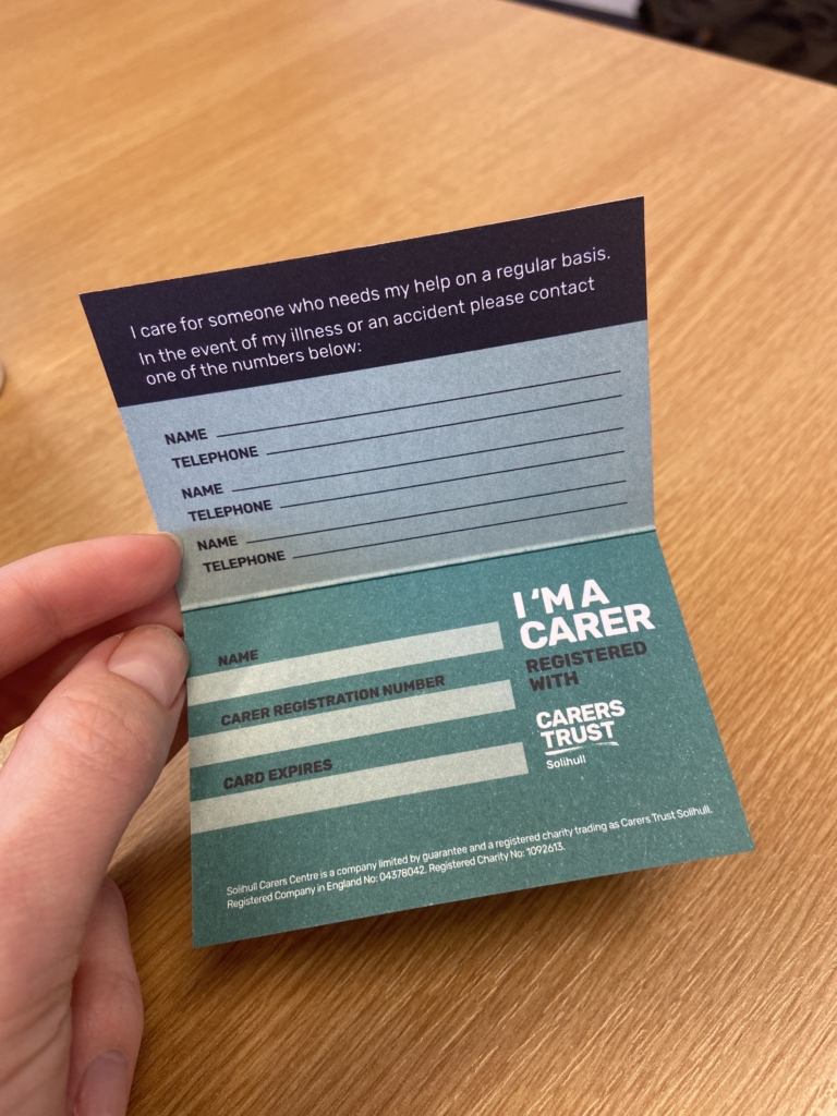 carers card