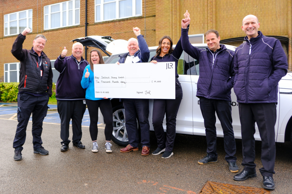 JLR donate vehicle and £10,000 young carers action day